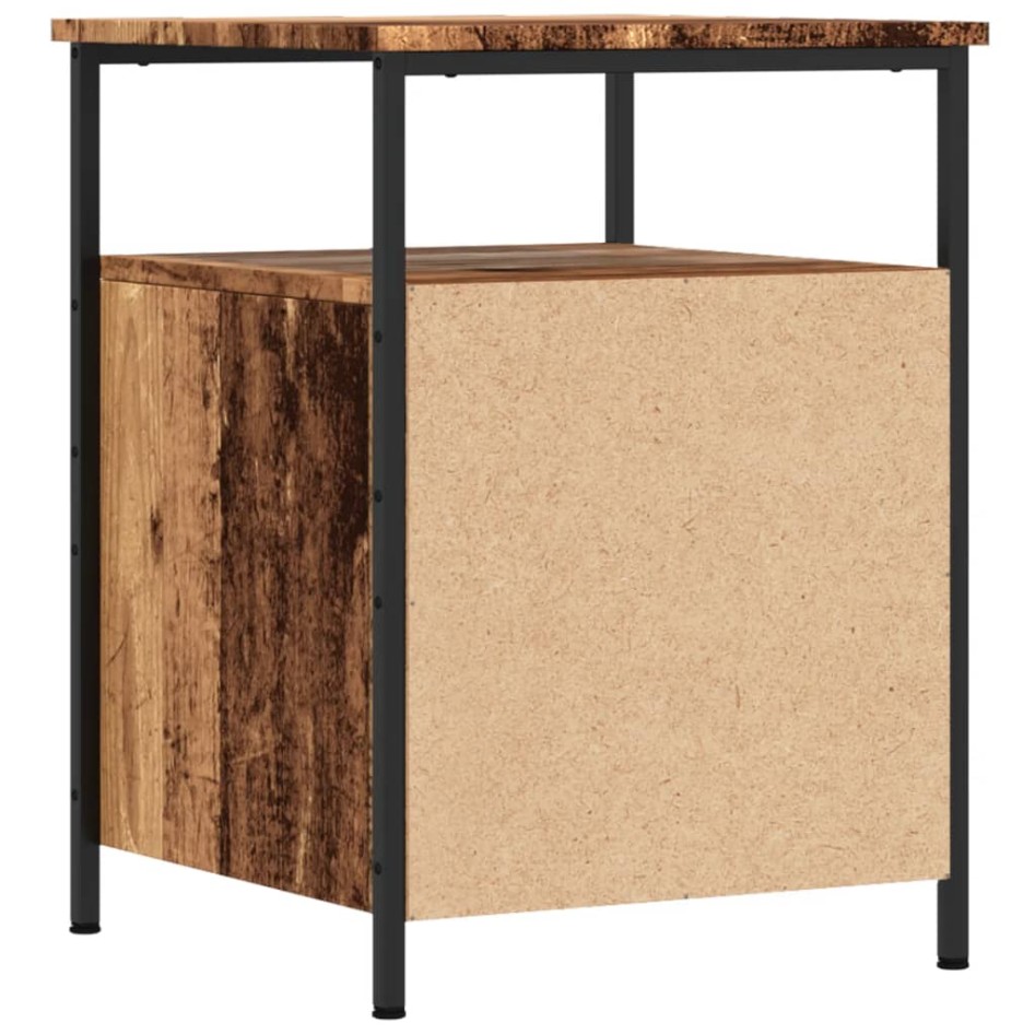 Mesitas de noche 2 uds madera ingeniería envejecida 44x45x60