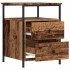 Mesitas de noche 2 uds madera ingeniería envejecida 44x45x60