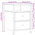 Mesitas de noche 2 uds madera ingeniería envejecida 44x45x60