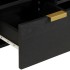 Mueble de TV madera de ingeniería negro 100x33x46