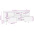 Mueble de TV madera de ingeniería negro 100x33x46
