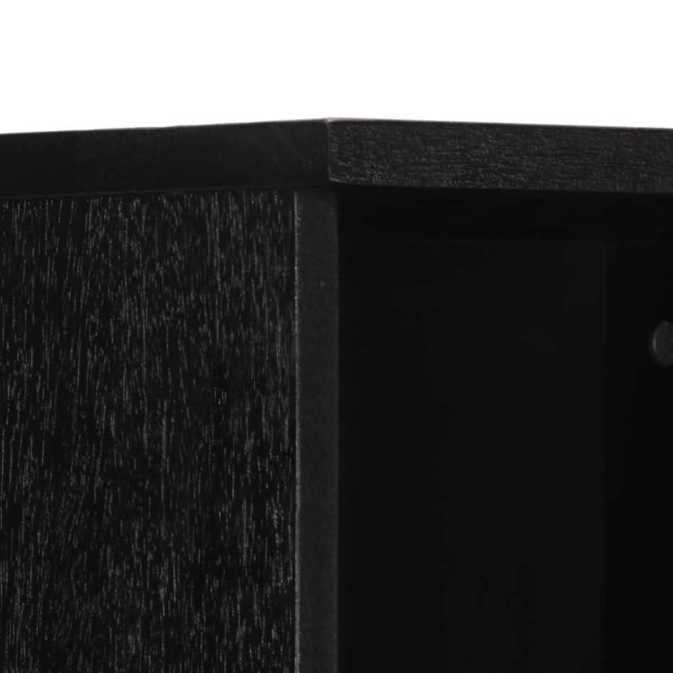 Mueble de baño de madera maciza de mango negro 38x33x160