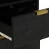 Mueble de baño de madera maciza de mango negro 38x33x160