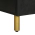 Mueble de baño de madera maciza de mango negro 38x33x160