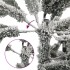 Árbol de Navidad artificial estrecho con nieve PVC y PE 240