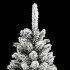 Árbol de Navidad artificial estrecho con nieve PVC y PE 240