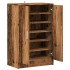 Mueble zapatero madera ingeniería madera envejecida 60x35x92