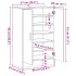 Mueble zapatero madera ingeniería madera envejecida 60x35x92