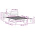 Estructura de cama sin colchón madera maciza marrón 135x190