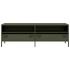 Mueble TV acero laminado en frío verde oliva 135x39x43,5