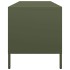 Mueble TV acero laminado en frío verde oliva 135x39x43,5