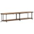 Mueble de TV madera maciza de acacia 200x42x40