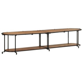 Mueble de TV madera maciza de acacia 200x42x40