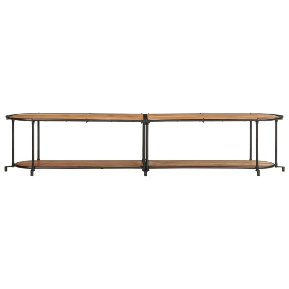 Mueble de TV madera maciza de acacia 200x42x40