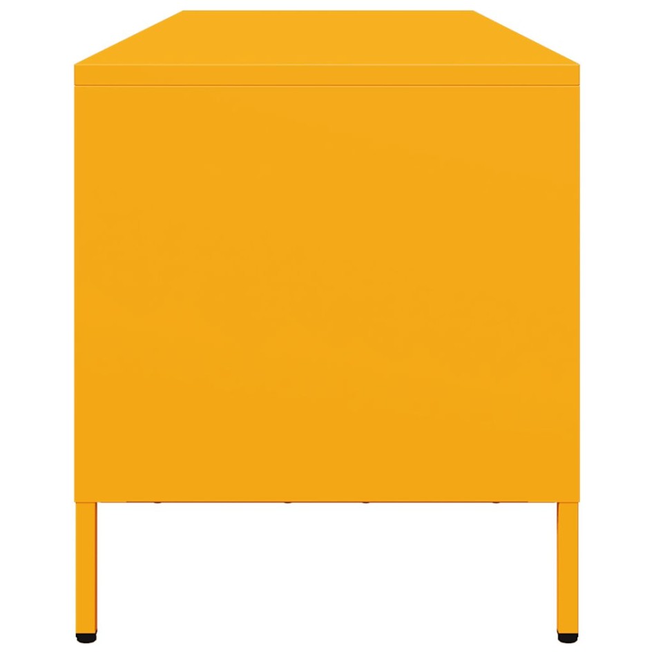 Mueble para TV acero laminado en frío amarillo 135x39x43,5