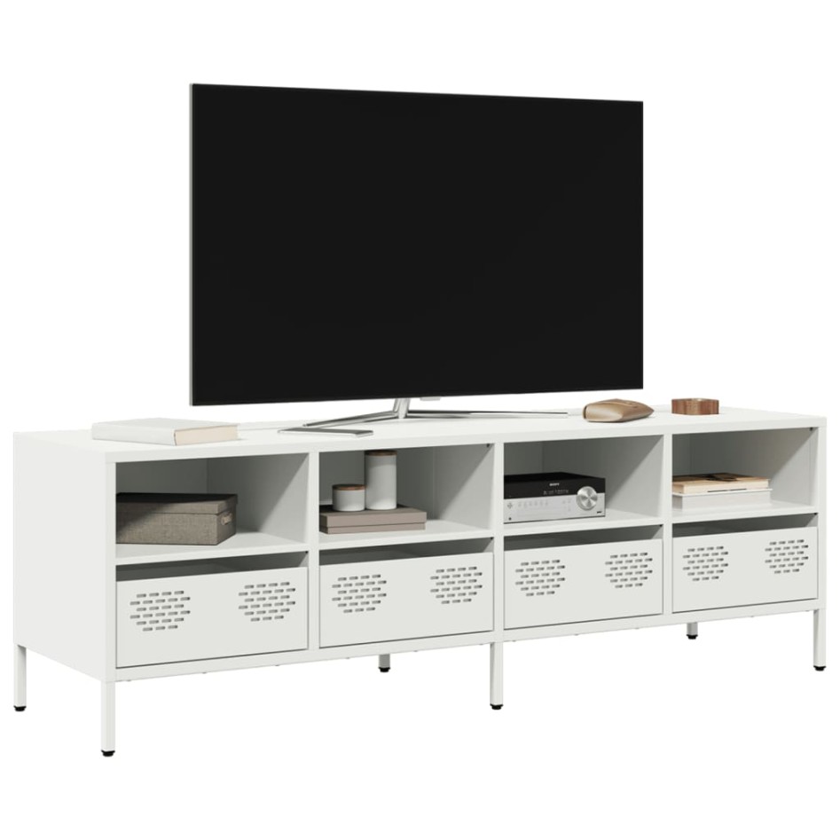 Mueble para TV acero laminado en frío blanco 135x39x43,5