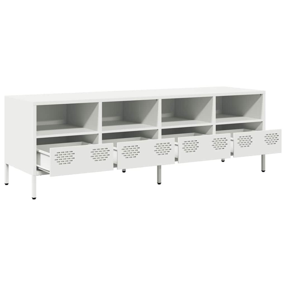 Mueble para TV acero laminado en frío blanco 135x39x43,5