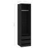 Armario con cajones de madera contrachapada negro 50x50x200
