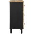 Aparador de madera maciza de mango rugosa 60x33,5x75