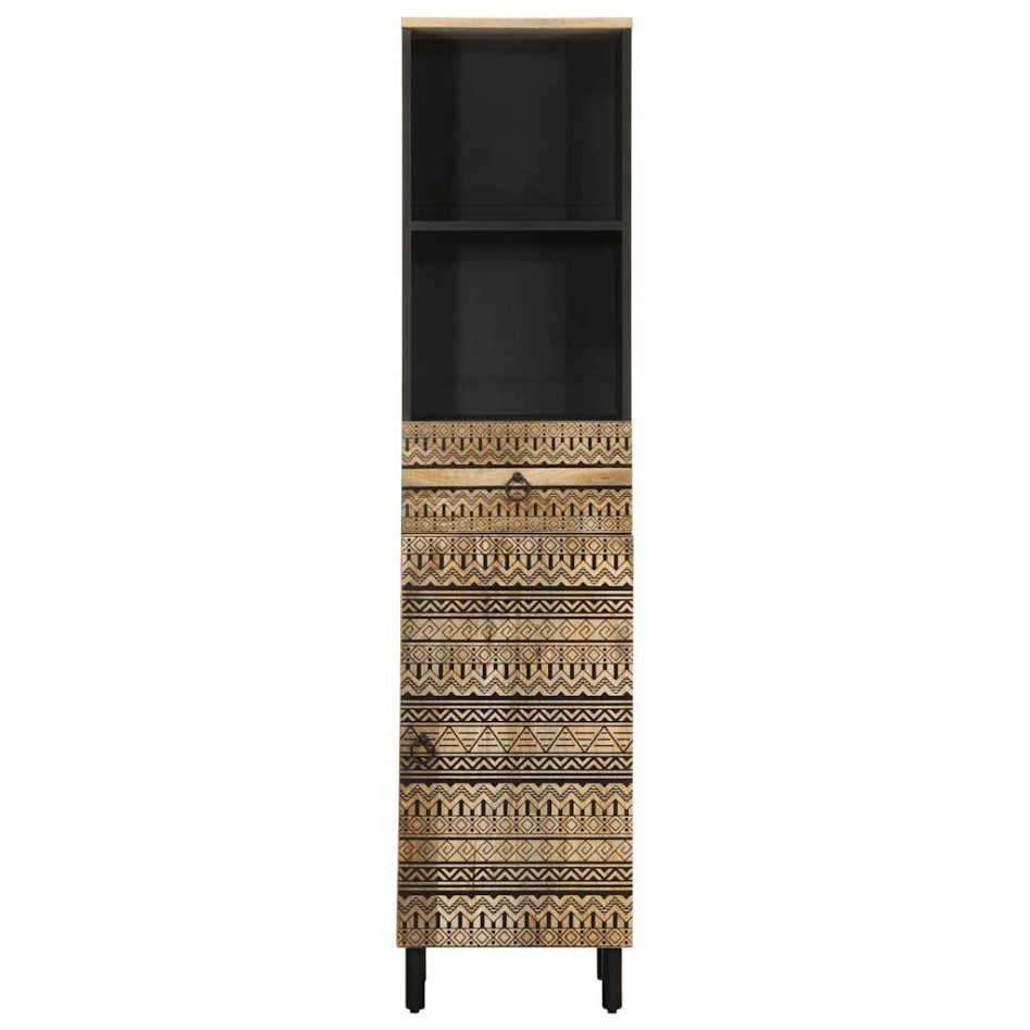 Mueble de baño madera maciza de mango 38x33,5x160