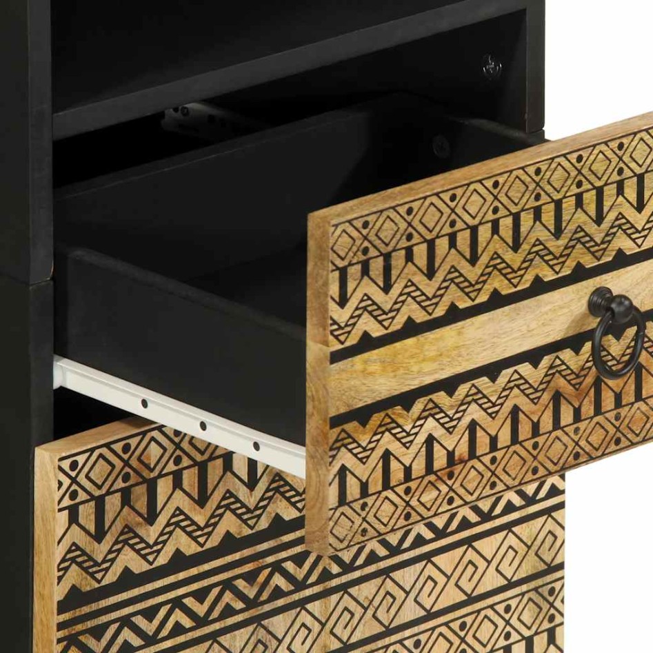 Mueble de baño madera maciza de mango 38x33,5x160