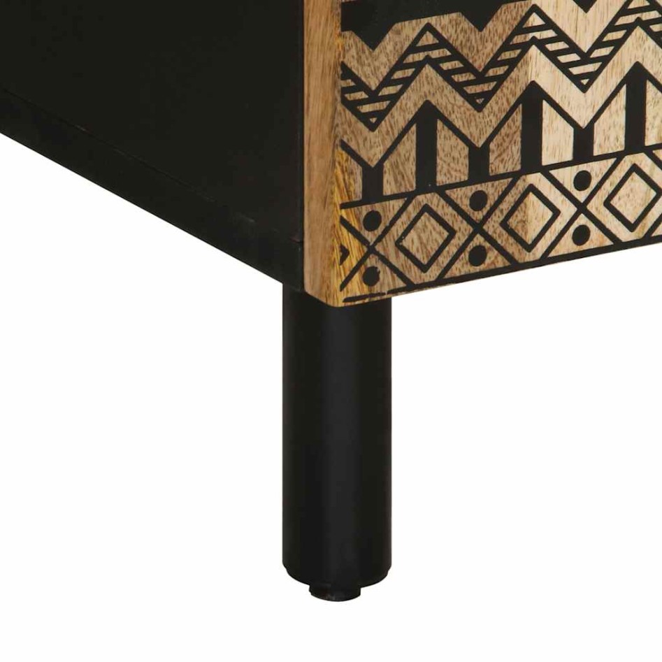 Mueble de baño madera maciza de mango 38x33,5x160