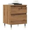 Mesitas de noche 2 uds madera roble artisian 40x35x50 cm