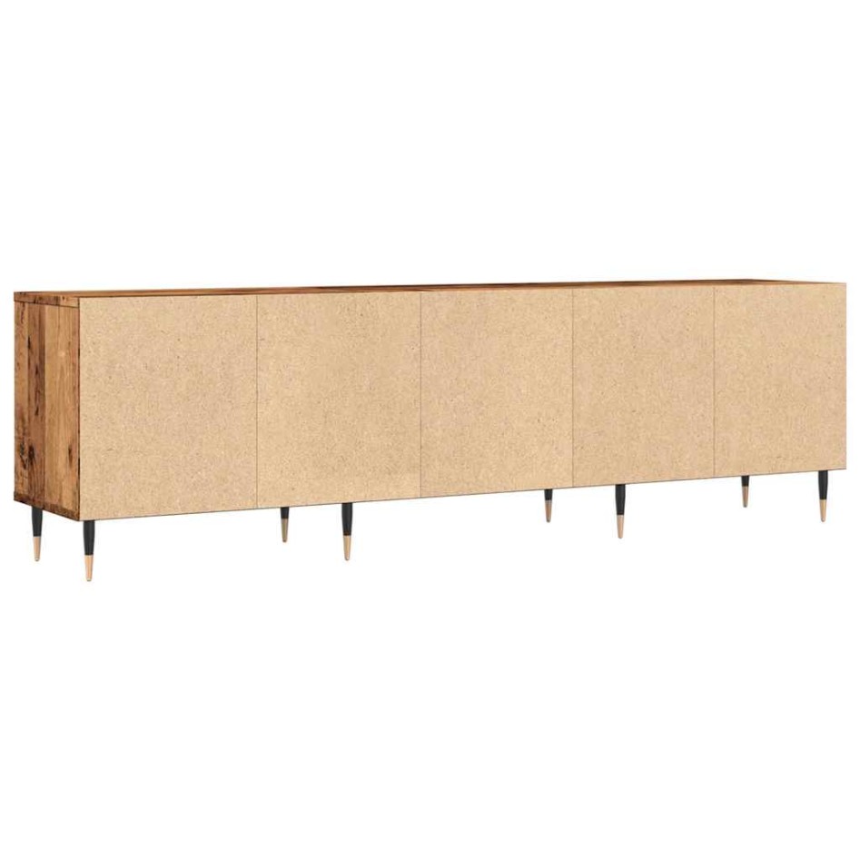 Mueble de TV madera ingeniería madera envejecida 150x30x44,5