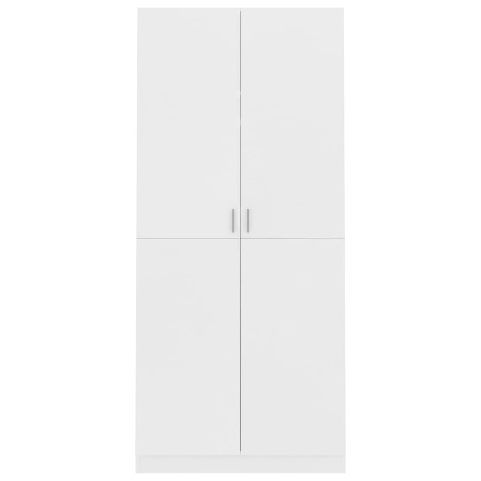 Armario de madera contrachapada blanco