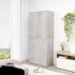 Mueble zapatero contrachapada gris hormigón 80x39x178