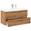 Mueble con lavabo integrado roble artisan