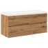 Mueble con lavabo integrado roble