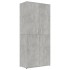 Mueble zapatero contrachapada gris hormigón 80x39x178