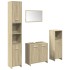 Juego de muebles de baño 4 pzas contrachapada roble
