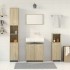 Juego de muebles de baño 4 pzas contrachapada roble