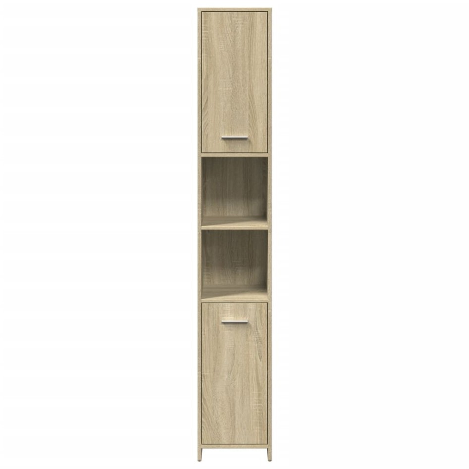 Juego de muebles de baño 4 pzas contrachapada roble