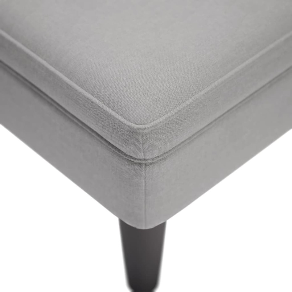 Tumbona con almohada y reposabrazo derecho tela gris