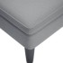 Tumbona con almohada y reposabrazo derecho tela gris
