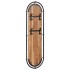 Percheros de pared con 4 ganchos 2 uds madera maciza de