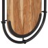 Percheros de pared con 4 ganchos 2 uds madera maciza de