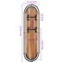 Percheros de pared con 4 ganchos 2 uds madera maciza de