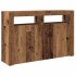 Aparador con LED madera ingeniería envejecida 115,5x30x75