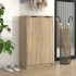 Mueble zapatero madera contrachapada roble Sonoma 59x35x100