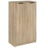 Mueble zapatero madera contrachapada roble Sonoma 59x35x100