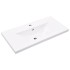 Set muebles de baño 2 piezas madera contrachapada gris