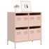 Aparador de acero laminado en frío rosa 68x39x73,5