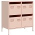 Aparador de acero laminado en frío rosa 68x39x73,5