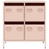 Aparador de acero laminado en frío rosa 68x39x73,5