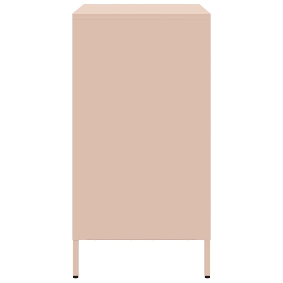Aparador de acero laminado en frío rosa 68x39x73,5