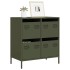 Aparador de acero laminado en frío verde oliva 68x39x73,5